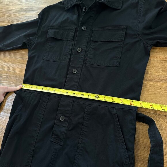 Everlane Womens Black Modern Utility Jumpsuit Size 0 Long Sleeve Coverall - Picture 5 of 7